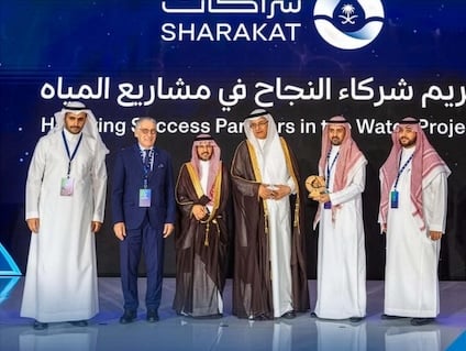 El proyecto TAIF, liderado por Tedagua, recibe el Sustainability & Innovation Award de SHARAKAT 2026