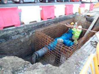 Las obras de Abastecimiento a la ría de Pontevedra avanzan a buen ritmo